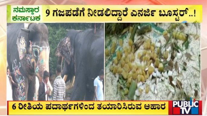 Special Food Is Getting Ready For Dasara Elephants | Mysuru | Public TV