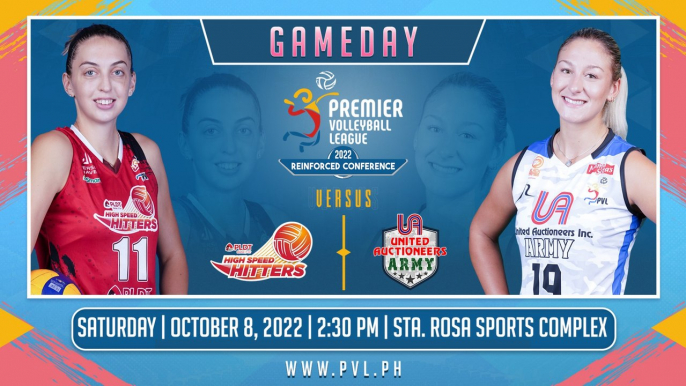 GAME 1 OCTOBER 08, 2022 | PLDT HIGH SPEED HITTERS vs UNITED AUCTIONEERS ARMY | 2022 PVL REINFORCED CONFERENCE