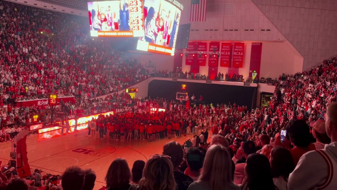 Indiana Basketball Senior Trayce Jackson-Davis Introduced at Hoosier Hysteria