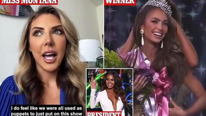 'We were used as puppets to put on a show': Miss Montana slams Miss USA pageant organizers for 'rigging' contest to let Miss Texas win after giving her 'more resources'