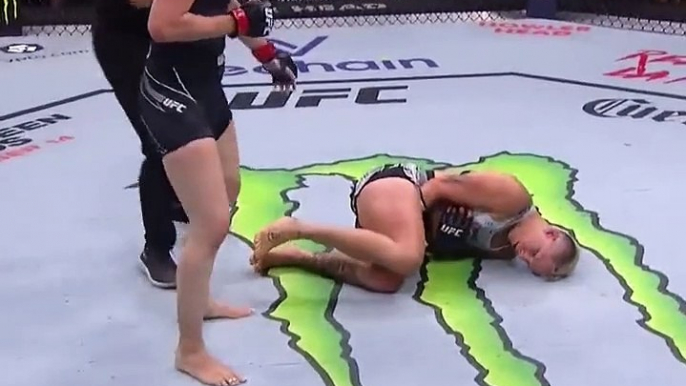 ¡Brutal golpe al hígado!: Mira el escalofriante nocaut de luchadora mexicana en la UFC