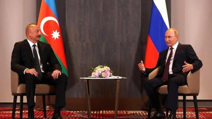 Putin: "Ermenistan-Azerbaycan sınırındaki durumun ağırlaşmasından çok endişeliyiz"Azerbaycan Cumhurbaşkanı Aliyev ile Rusya Devlet Başkanı Putin bir...