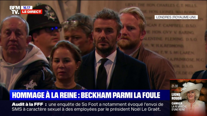 Royaume-Uni: David Beckham est entré à Westminster Hall pour se recueillir devant le cercueil de la reine