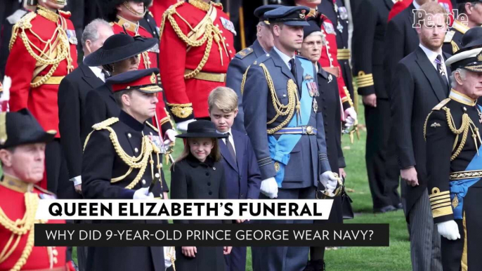 Is This Why Prince George Was Wearing a Blue Suit to Queen Elizabeth's Funeral?