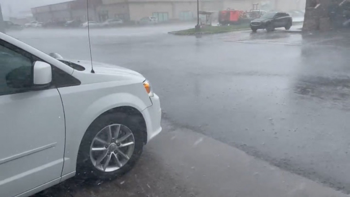 Thunderstorms pound the Southwest with hail and rain