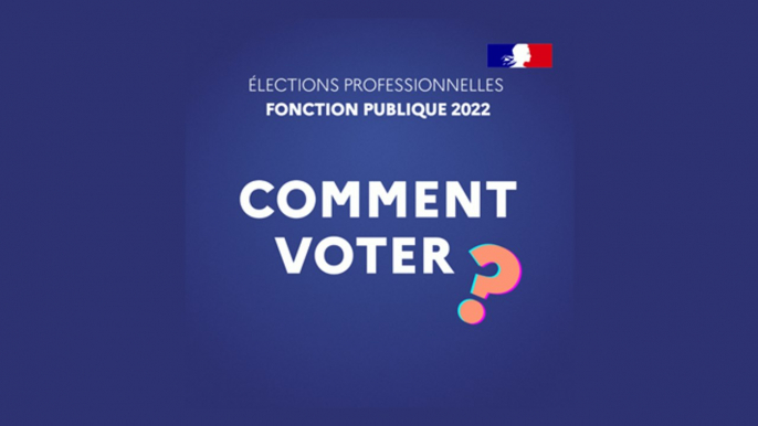 Les élections professionnelles dans le fonction publique 2022 - Comment voter ?