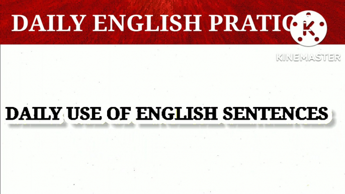 daily use of sentences/ basic english/ spoken english / in just 1 minute