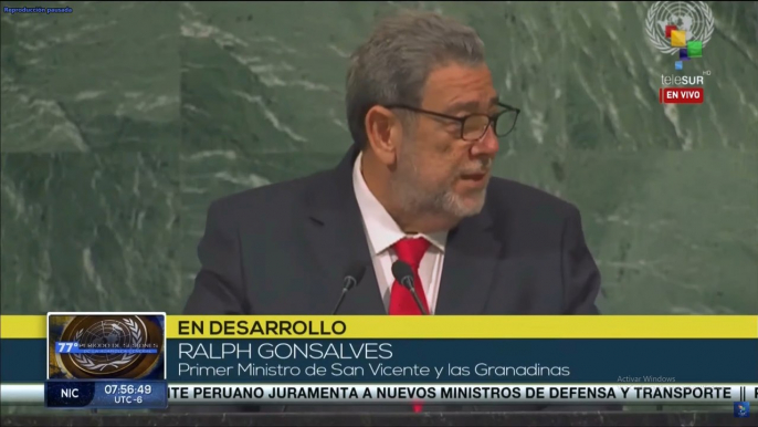 Intervención de Ralph Gonsalves, primer ministro San Vicente y las Granadinas, en Asamblea General de la ONU