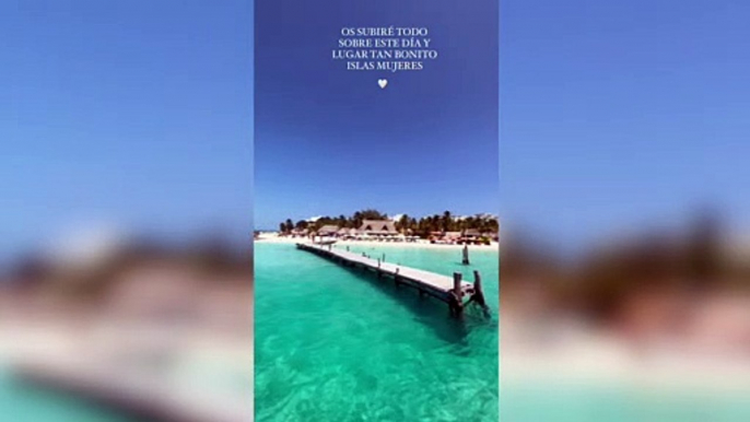 Anabel Pantoja y Yulen Pereira disfrutan del paraíso tropical de Isla Mujeres