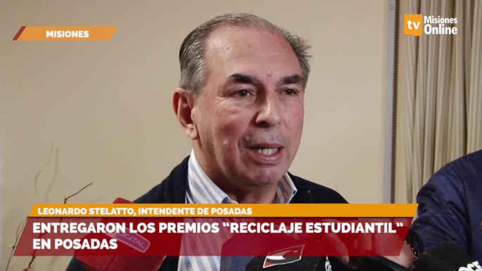 Entregaron los premios “reciclaje estudiantil” en Posadas