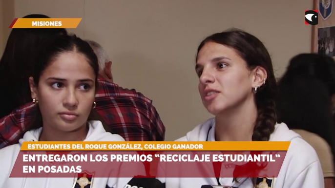 entregaron los premios “reciclaje estudiantil” en posadas