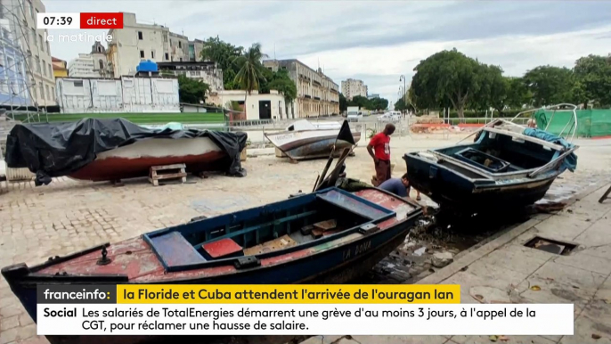 L'ouragan Ian approche Cuba qui a été placé en état d'alerte alors que la Floride se prépare à son arrivée et les habitants font des réserves d'eau et de nourriture