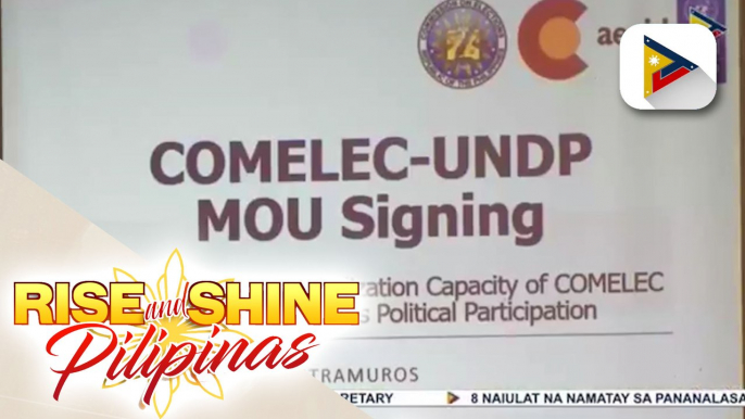 Comelec, lumagda ng MOU kasama ang United Nations Development Programme para sa digitalization