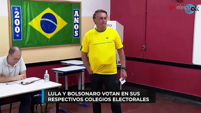 Lula y Bolsonaro votan en sus respectivos colegios electorales