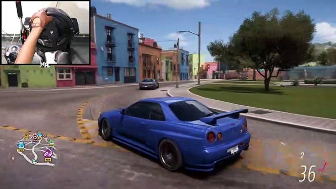 Nissan Skyline R34 GTR & Skyline R32 GTR CONVOY | Forza Horizon 5 | Steering Wheel Gameplay