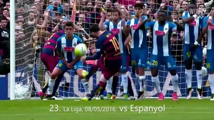 Lionel Messi - All 50 Free Kick Goals for Barcelona