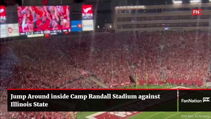 Jump Around at Camp Randall Stadium against Illinois State