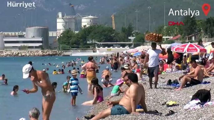 Antalya'da hava sıcaklığı 41 dereceyi gördü