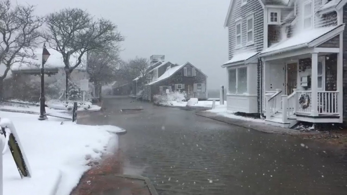 Why do winter storms cause coastal flooding?