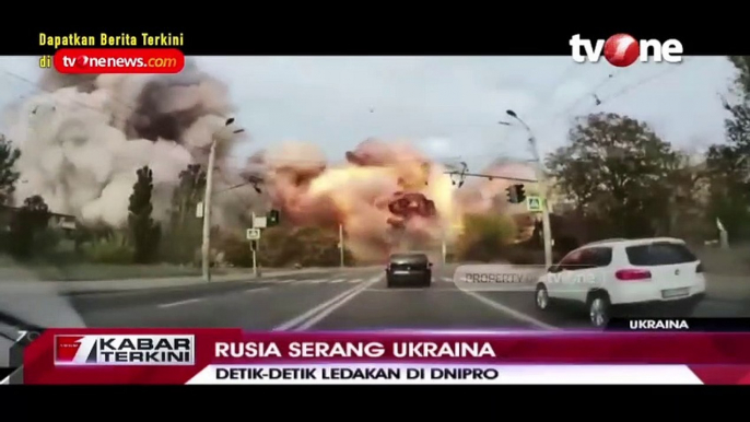 Semua Bangunan Bergetar, Detik-detik Roket Rusia Mendarat di Wilayah Ukraina _ Kabar Terkini tvOne