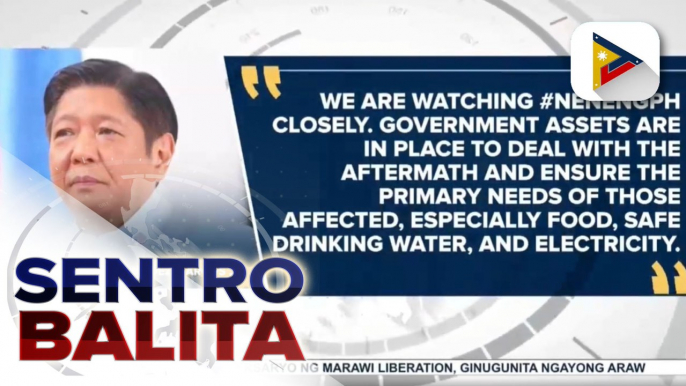 Pres. Marcos Jr., tiniyak na mahigpit na tinututukan ng pamahalaan ang mga probinsyang hinagupit ng Bagyong Neneng