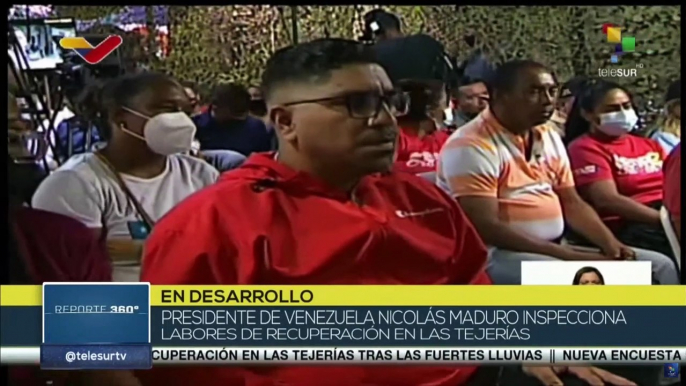 Pdte. Nicolás Maduro reconoce labor de personal en obras de recuperación en Las Tejerías