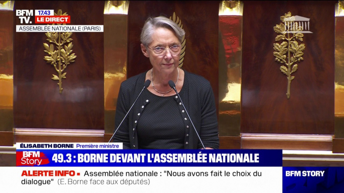 Budget 2023: Elisabeth Borne actionne l'article 49.3 de la Constitution