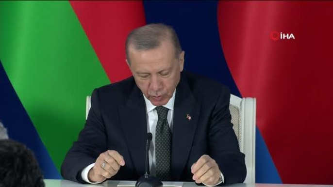 Cumhurbaşkanı Recep Tayyip Erdoğan, "Azerbaycan-Ermenistan ile Türkiye-Ermenistan normalleşme süreci birbirini destekleyerek ilerlemektedir" dedi.