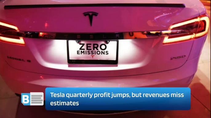 Tesla quarterly profit jumps, but revenues miss estimates