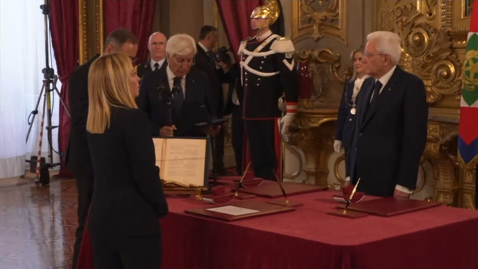 Italy’s far-right leader Giorgia Meloni sworn in to form new government