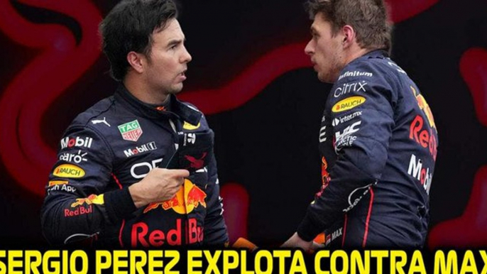 Sergio Pérez explota contra Max Verstappen y Red Bull