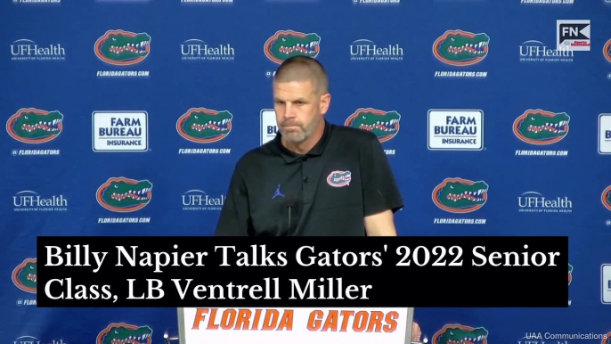 Billy Napier Talks Gators  2022 Senior Class  LB Ventrell Miller