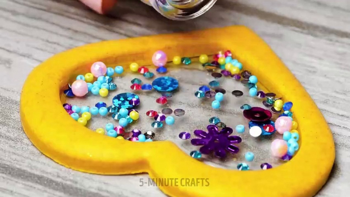 GORGEOUS DIY JEWELRY FROM EPOXY RESIN, HOT GLUE AND POLYMER CLAY | 5 Minute Crafts |
