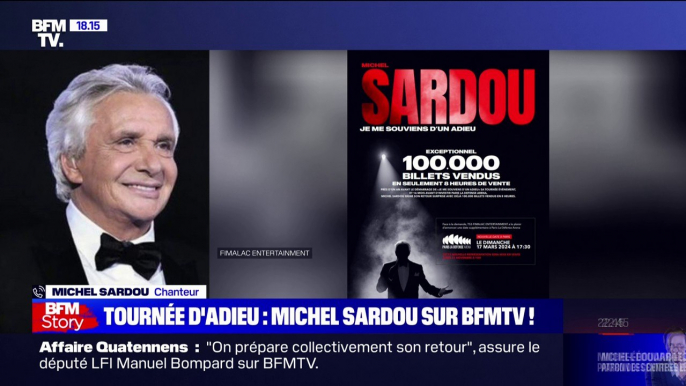 "Je n'ai jamais fait ça de ma vie": Michel Sardou a vendu 100.000 billets en 8h