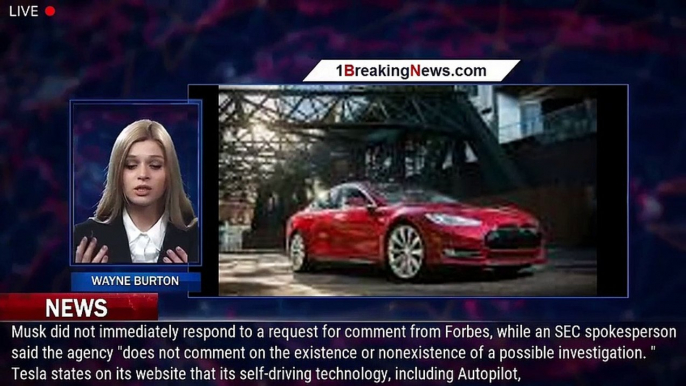 SEC Investigating Tesla Over Autopilot Safety Claims, Report Says - 1breakingnews.com