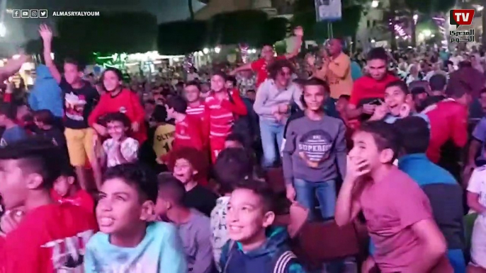 فرحة عارمة لجماهير الأهلي في الإسكندرية بعد الفوز بالسوبر على الزمالك