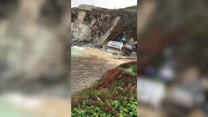 Raw sewage nightmare on Cornwall beach after huge brown sludge pumped into idyllic tourist destination