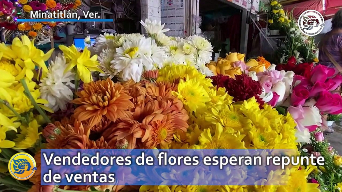 Vendedores de flores esperan repunte de ventas