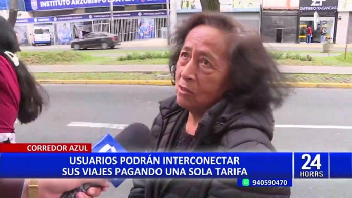 Usuarios podrán interconectar sus viajes pagando una sola tarifa en dos rutas del Corredor Azul desde el lunes