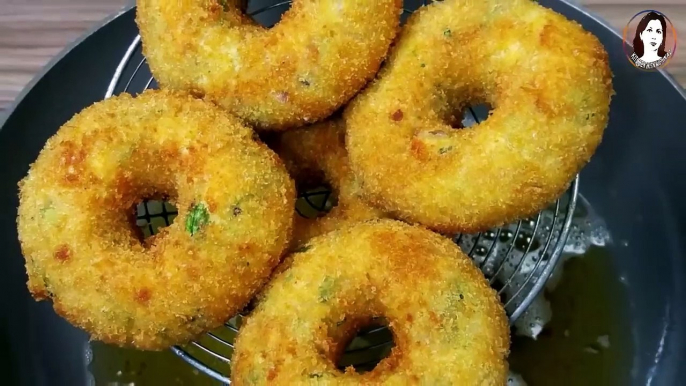 آلوکےکرسپی ڈونٹس چکن ڈونٹس بھول جائیں گےAloo Donuts Recipe I Potato Donuts I Potato Doughnuts Recipe