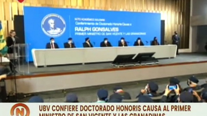 UBV confiere título Doctor Honoris Causa al Primer Ministro de San Vicente y las Granadinas