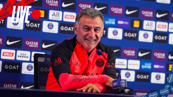 Replay : Conférence de presse de Christophe Galtier avant Lorient - Paris Saint-Germain