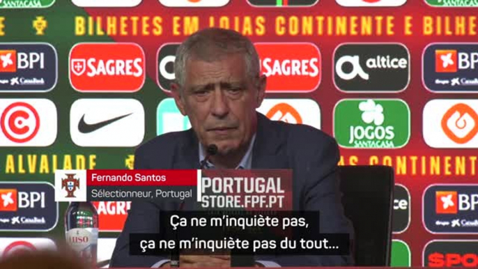 Portugal - Santos : "Ronaldo ? Ça ne m'inquiète pas du tout"