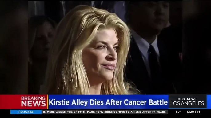 L'actrice américaine Kirstie Alley, vue dans "Allo maman ici bébé" et double lauréate d'un Emmy Award pour la série "Cheers", est décédée des suites d'un cancer