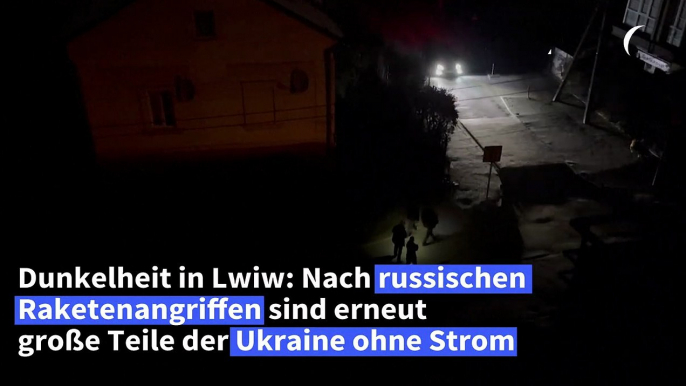 Große Teile der Ukraine nach russischen Angriffen ohne Strom