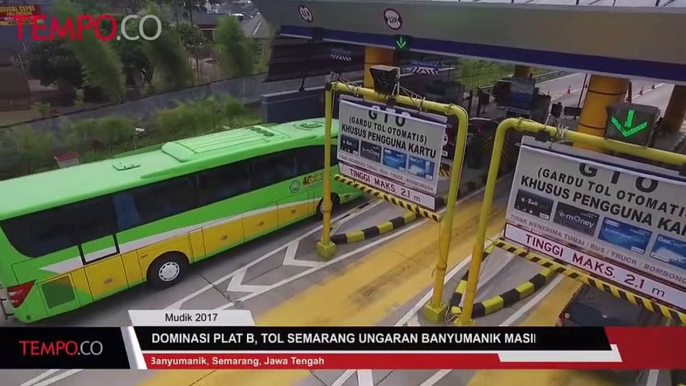 Didominasi Plat B, Tol Semarang Ungaran Banyumanik Masih Lengang