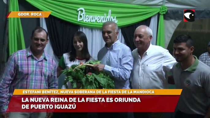 La nueva reina de la fiesta es oriunda de Puerto Iguazú,  Estefani Benítez, Nueva Soberana de la Fiesta de la Mandioca