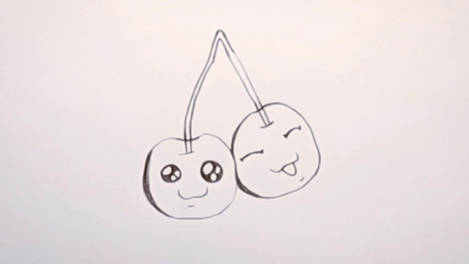 How to Draw Cute Cherry | Cute Cherry Drawing | Cherry Drawing | Drawing for Kids | Easy Drawings