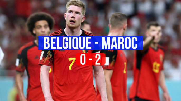 Belgique-Maroc (0-2): les Diables sombrent contre le Maroc et joueront leur qualification face à la Croatie