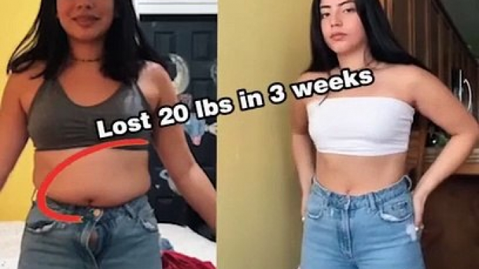 She Lose 20 lbs In 3 Weeks Just By Drinking This Natural Drink!